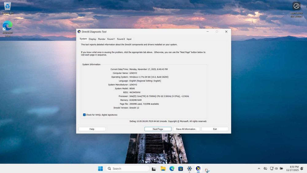 Vand Laptop Gaming Lenovo Legion i5 cu 1050Ti