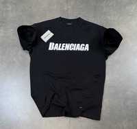 Нови с етикет мъжки тениски на Balenciaga в черно
