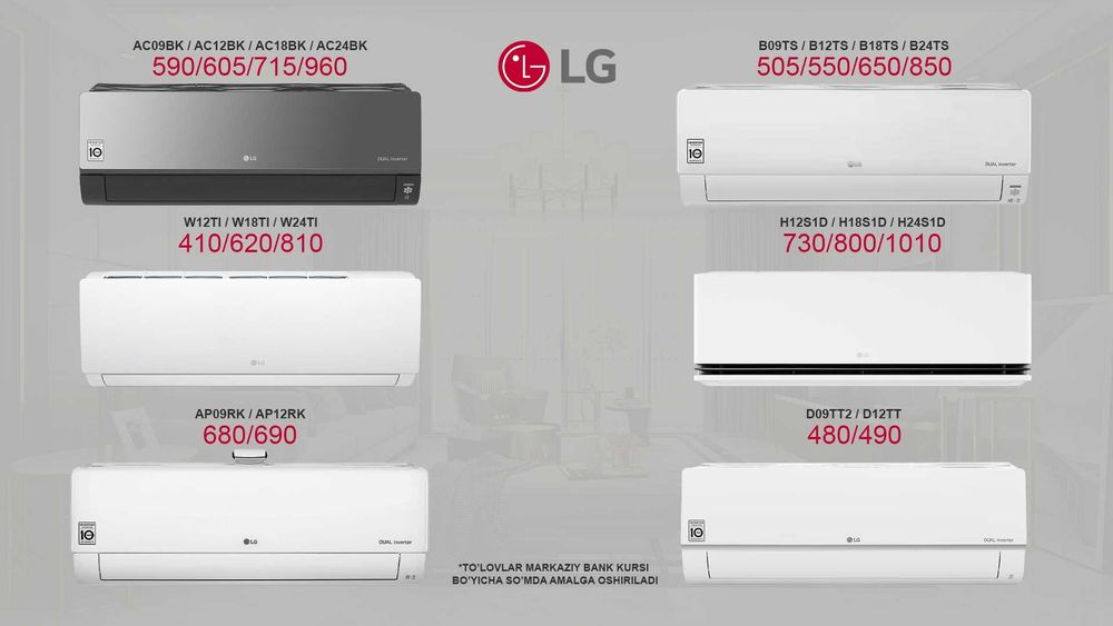 LG konditsioner 12 orginal
