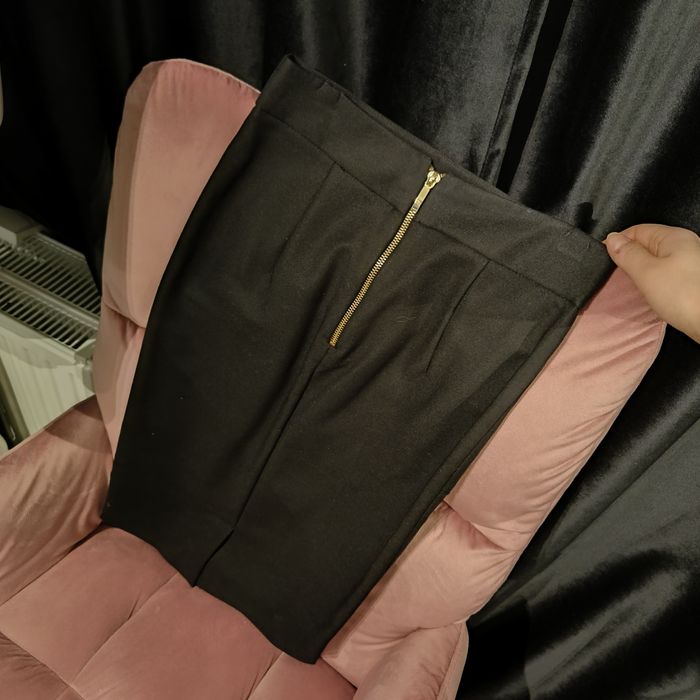 Sacou si fusta Zara 34 XS nou negru bodycon