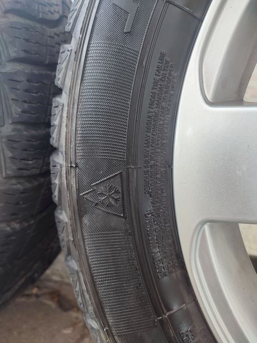 Jante aliaj Skoda cu anvelope de iarna