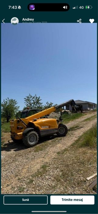 Inchiriez Manitou 625 ideal pentru spati mici