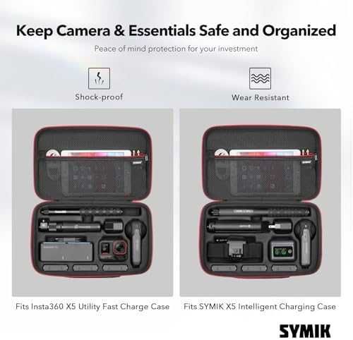 Преносима чанта за Insta360 X5/X4 камера и аксесоари, компактна здрава
