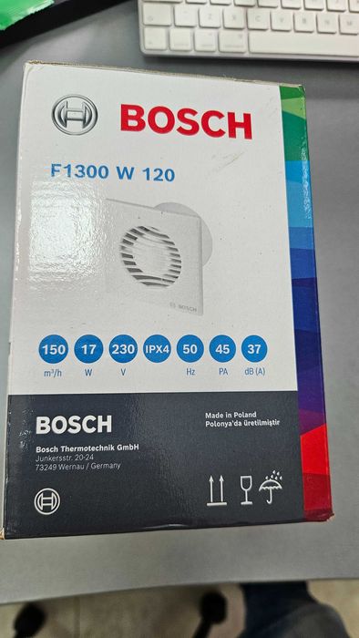 BOSCH F1300 W 120 ВЕНТИЛАТОР ЗА БАНЯ - чисто нов