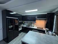 Mobila bucatarie neagra MDF plus hota gratis