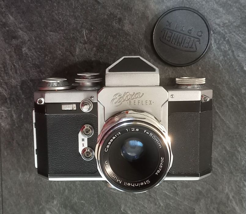 Aparat foto film Edixa Reflex _ colecție, vintage camera