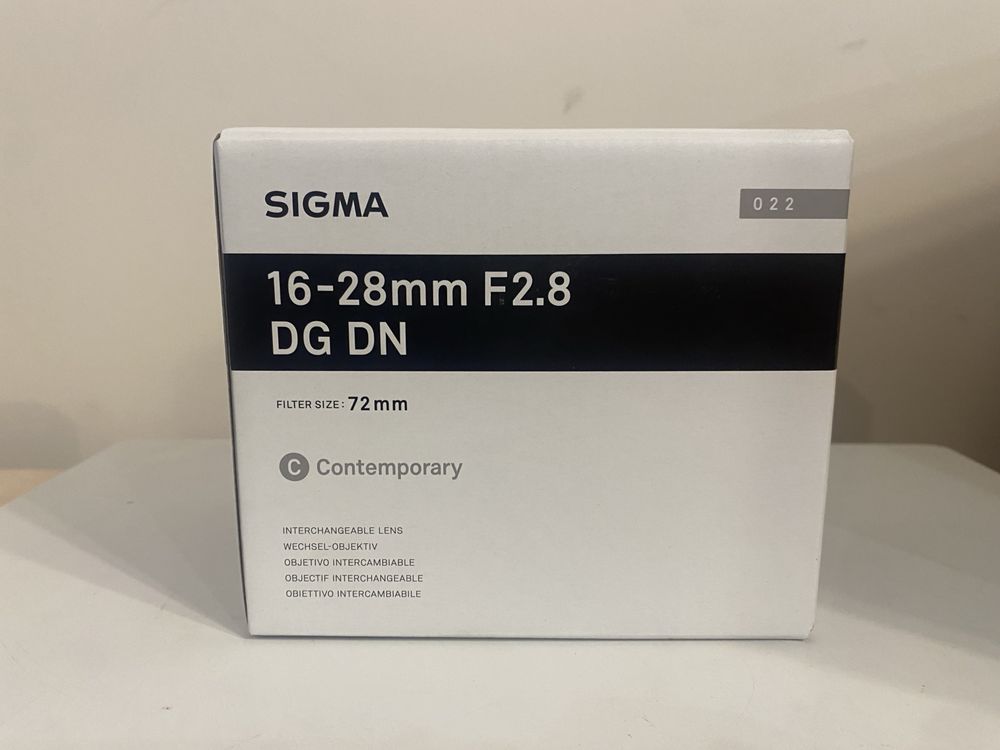 Объектив Sigma 16-28mm f/2.8 DG DN для Sony E