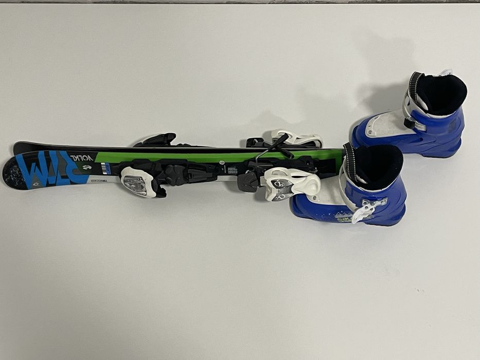 Ski VOLKL 80 cm si clapari marimea 27-28