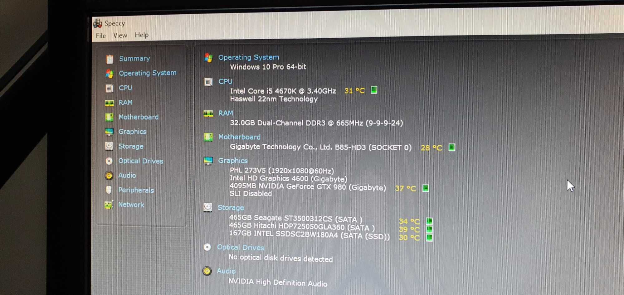 PC Gaming & Workstation i5 3.4, 32GB RAM, GTX 980, 750W Gold, Original