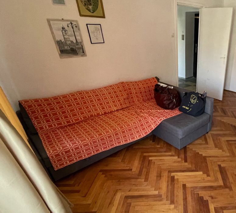 Colţar extensibil cu depozitare, IKEA Skiftebo gri închis.