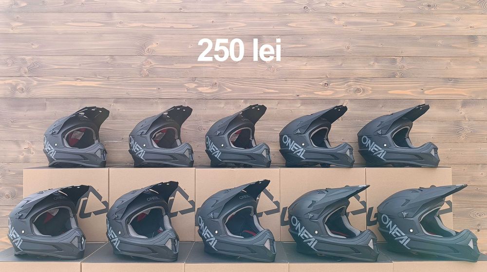 Casti fullface second hand bicicleta Oneal BackFlip, Sonus Solid negru