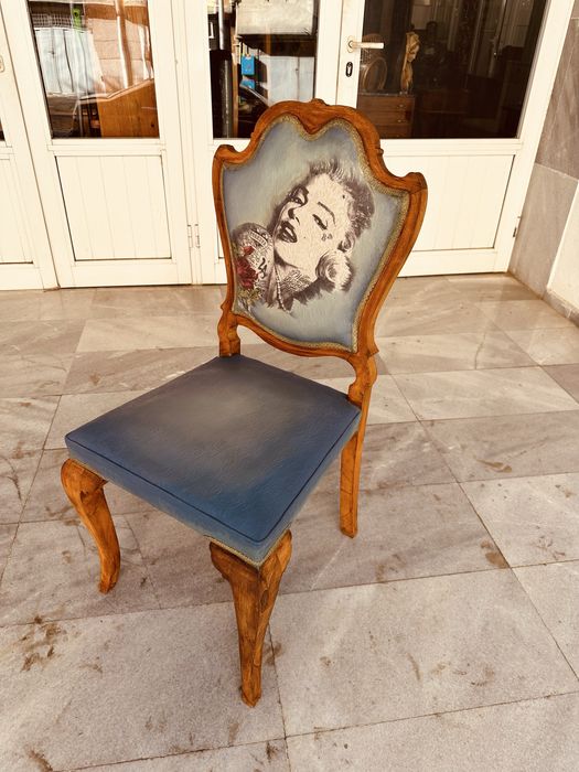 Уникален дизайнерски ретро стол – класика с модерен акцент