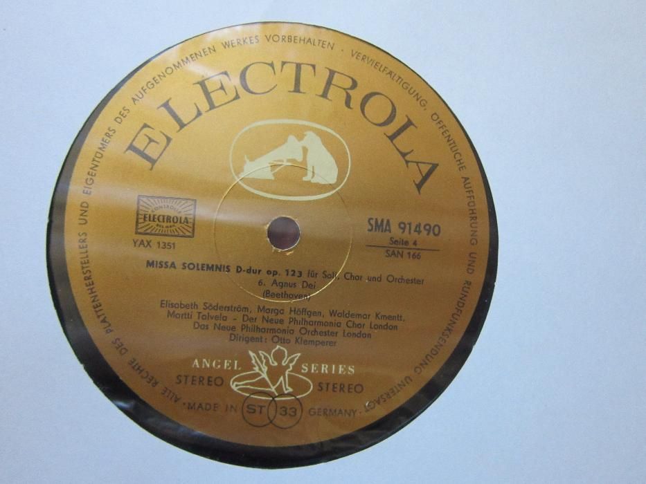 vinil rar Beethoven  Missa Solemnis  Otto Klemperer impecabil