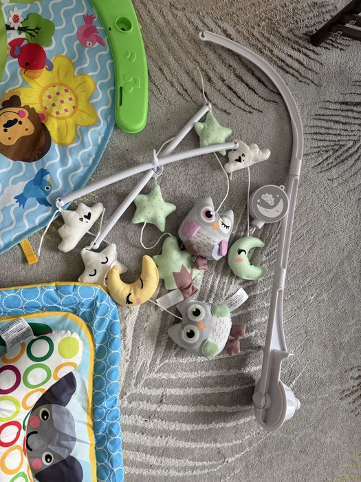 Активна гимнастика Чиполино,играчка за кошара и килимче за игра