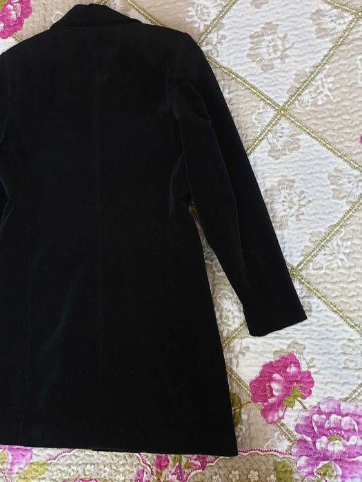 Pardesiu sacou catifea bumbac Harrods Massimo Dutti Zara