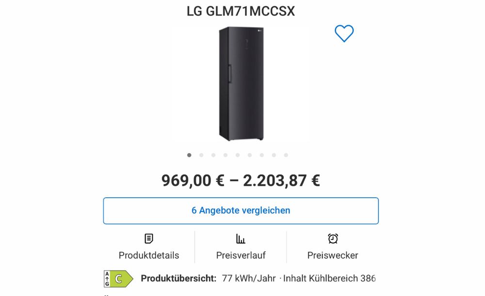 Frigider vertical independent LG GLM71MCCSX