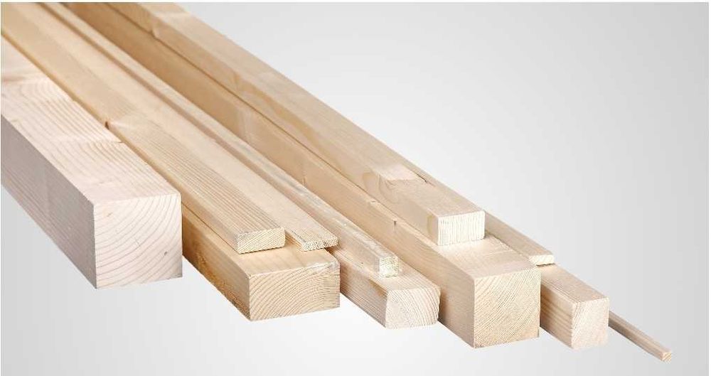 Брусок сосновый строганный калиброванный,  отличного качества