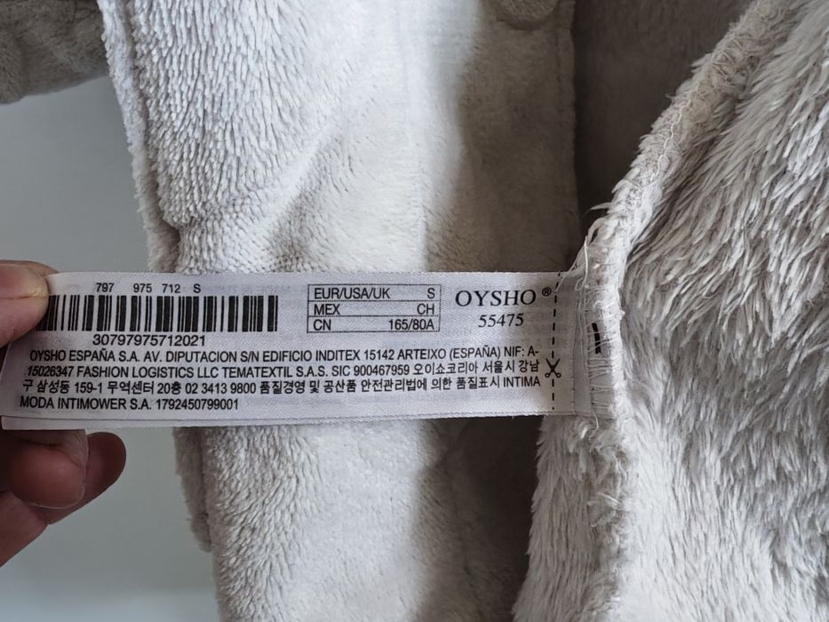 Супер топъл домашен халат Oysho