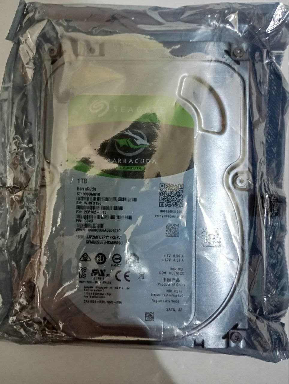 Продаю абсолютно новый жесткий диск SEAGATE BARRACUDA 1TB ОРИГИНАЛ!