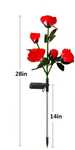 Set 2x Trandafir Gradina, Lampa Solara 4 capete, 1.2V