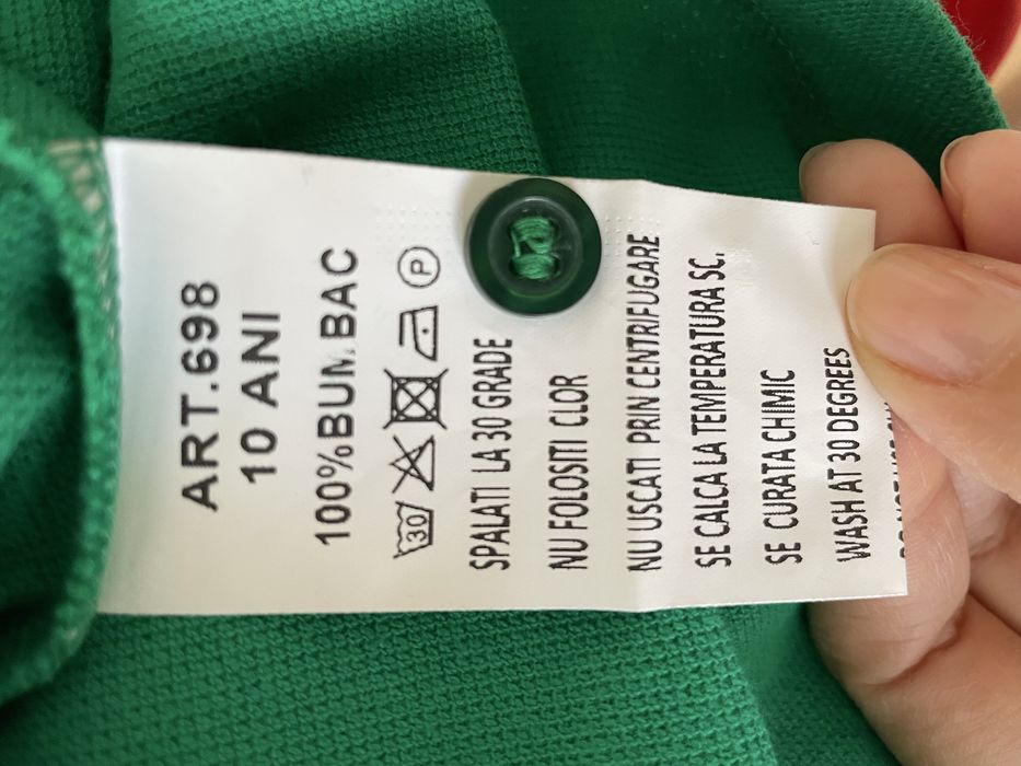 Bluza polo cu maneca lunga 10 ani