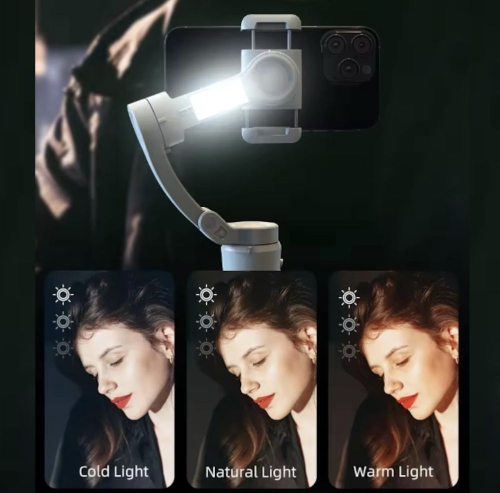 Stabilizator Suport selfie cu tracking față, filmări & poze smart