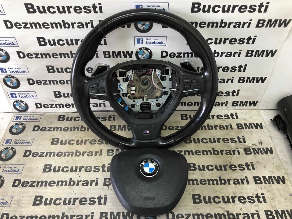 Volan pachet M sport cu airbag,padele,incalzire BMW F07,F10,F12,F01