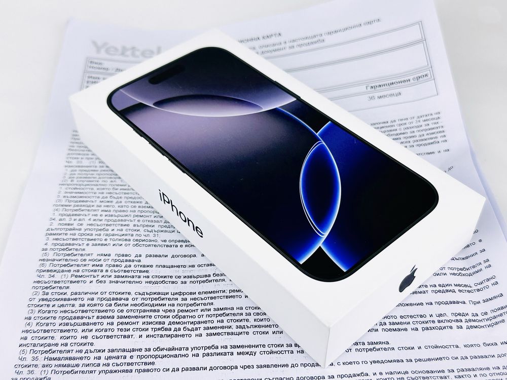 НОВ! Apple iPhone 16 Pro 128GB Black 3г. Гаранция!