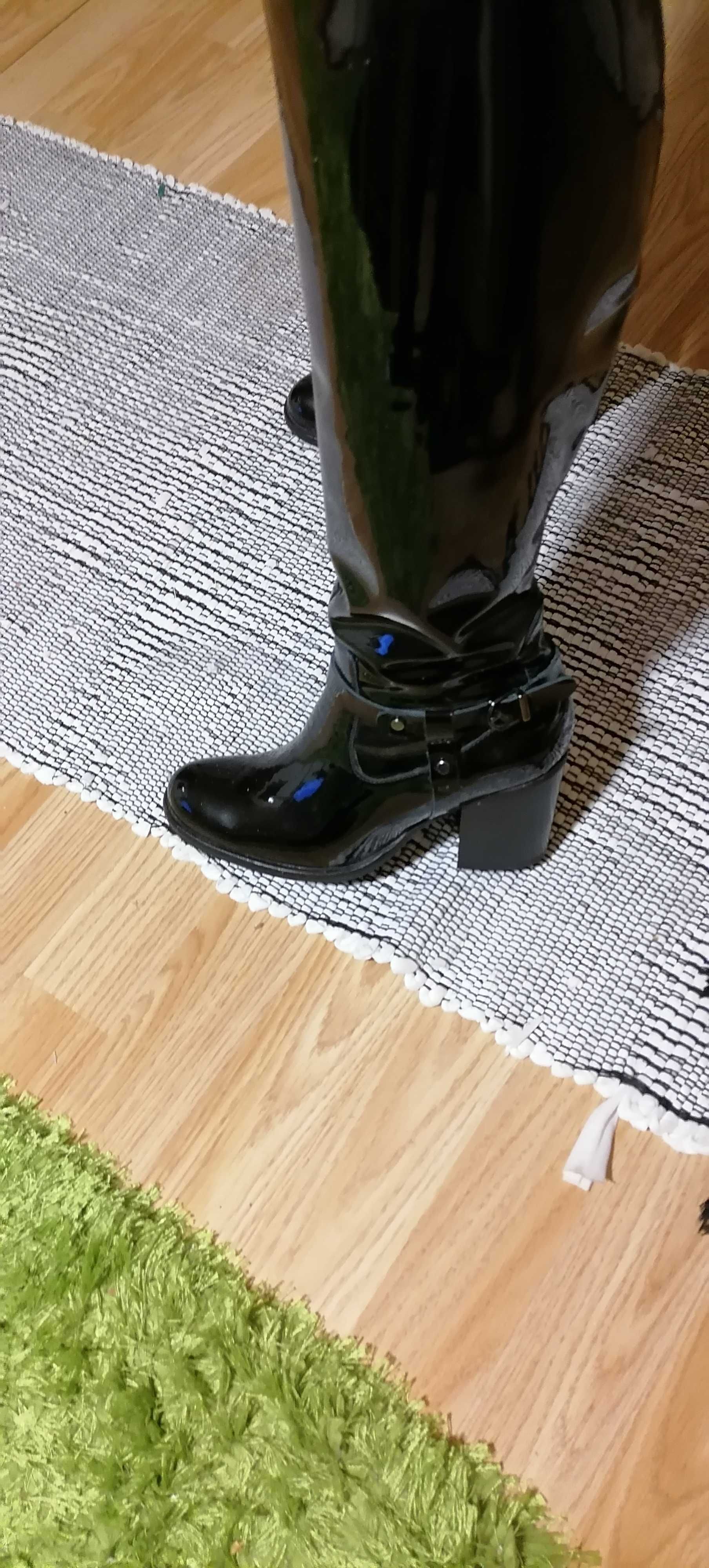 Cizme NOi, piele lacuita-inalte, 36 deosebite
