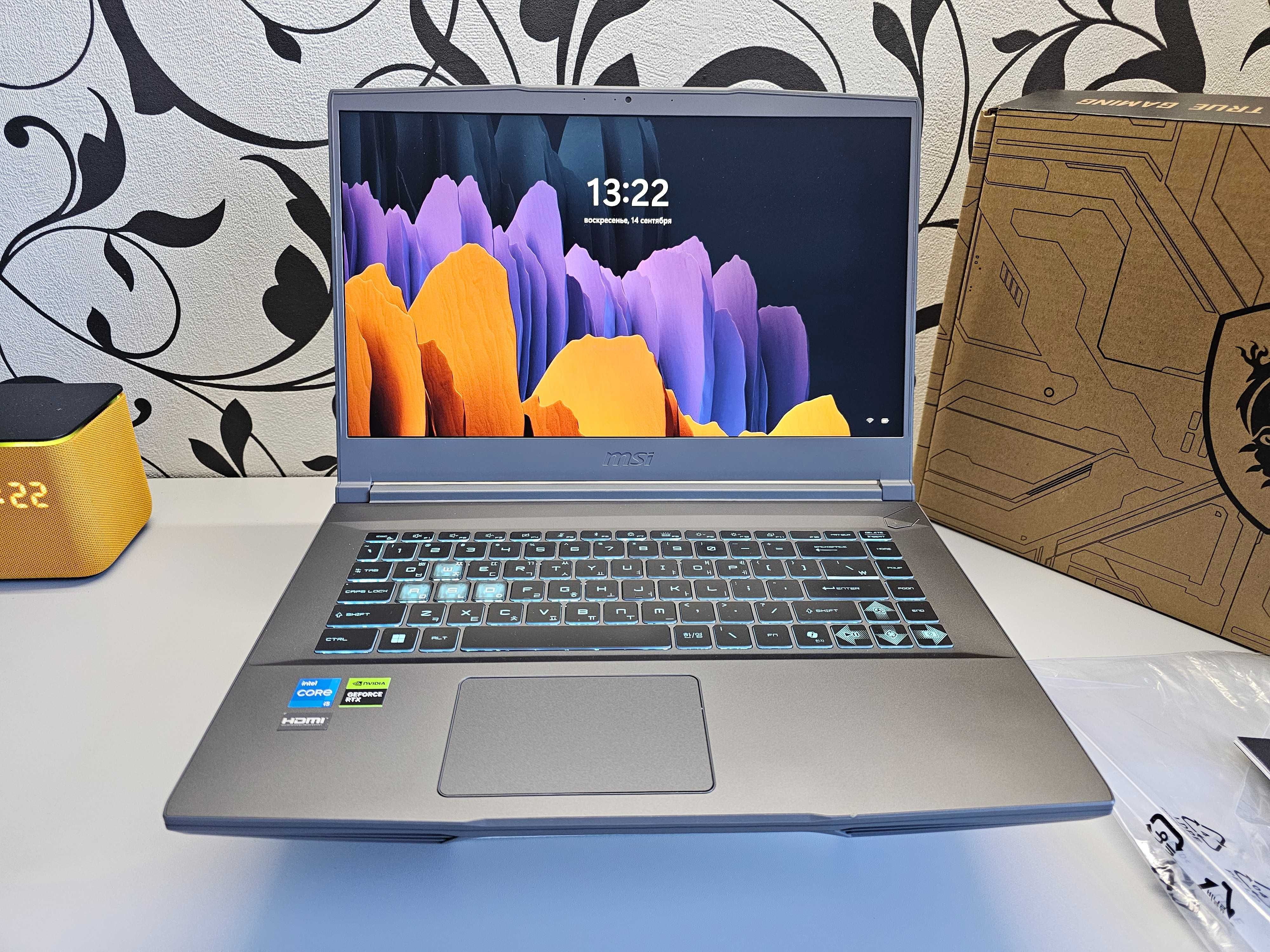 ПРОДАМ MSI Thin 15 Мощный Игровой Ноутбук Core™i5-12450H и RTX2050 4GB
