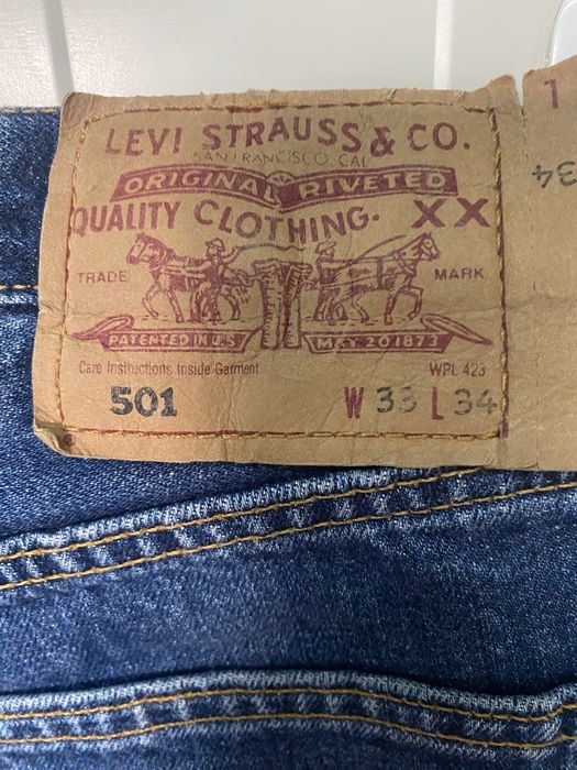 Дънки Levis 501, W33,L34 класика,оригинални