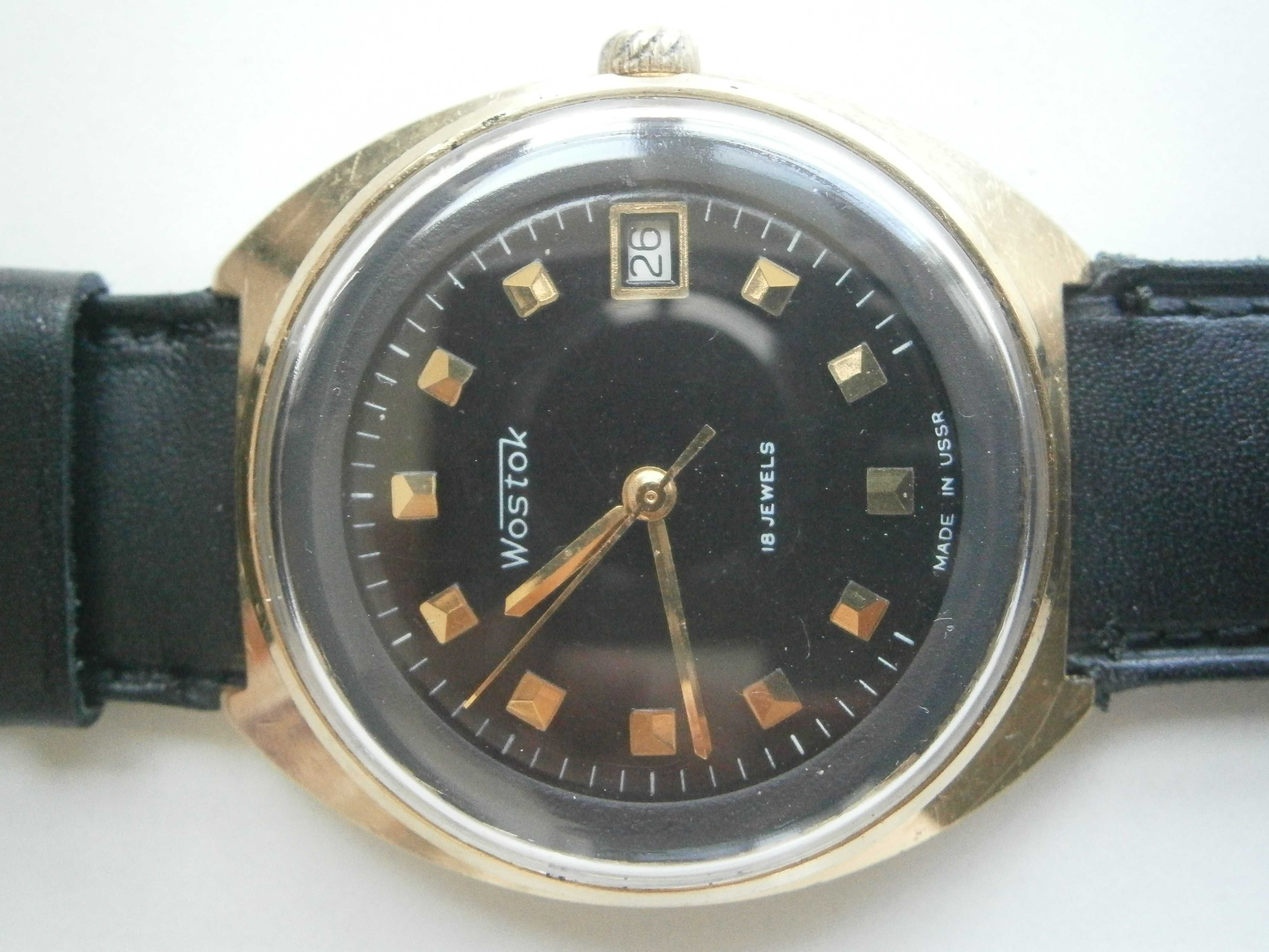 WOSTOK, 18 jewels, made in USSR, cal. 2214, case 38mm, черен ЦБ, TOP!