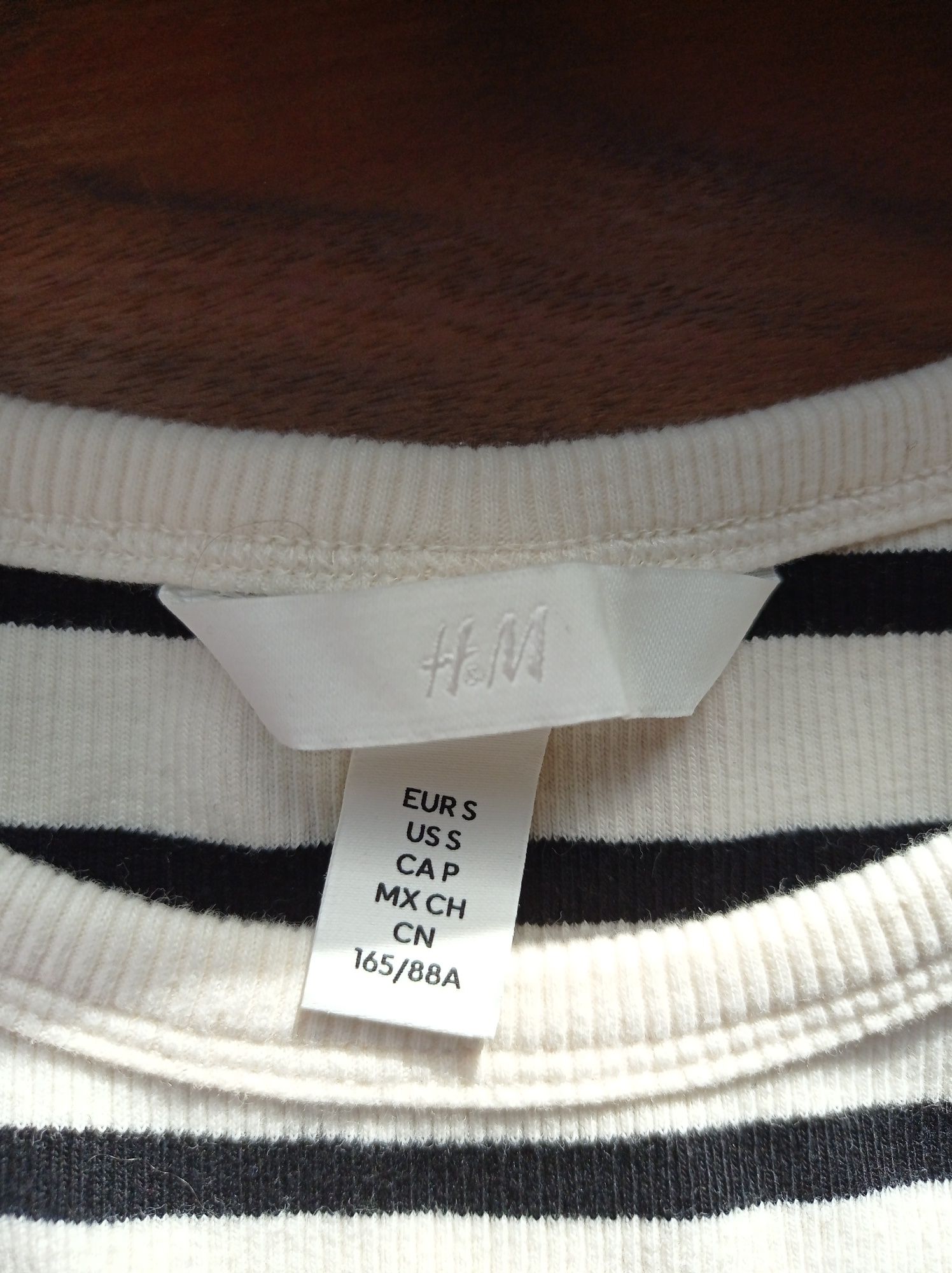 Къс потник от рипсено трико H&M , S