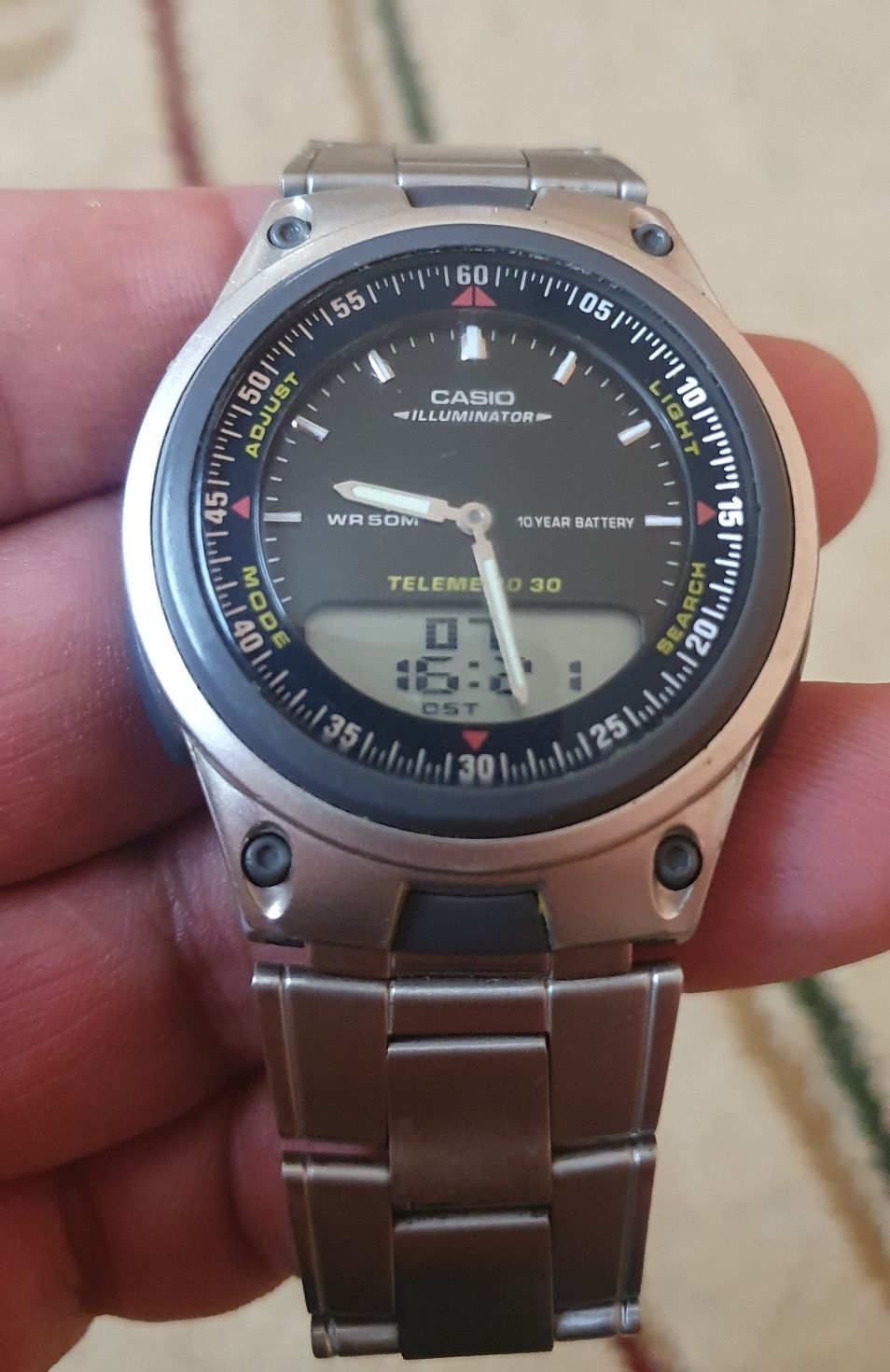 Часы Casio illuminator wr 50 m
