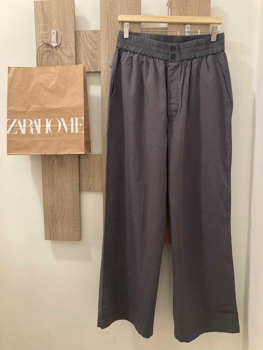 Дълъг памучен панталон на Zara Home, нов с етикет, размер М
