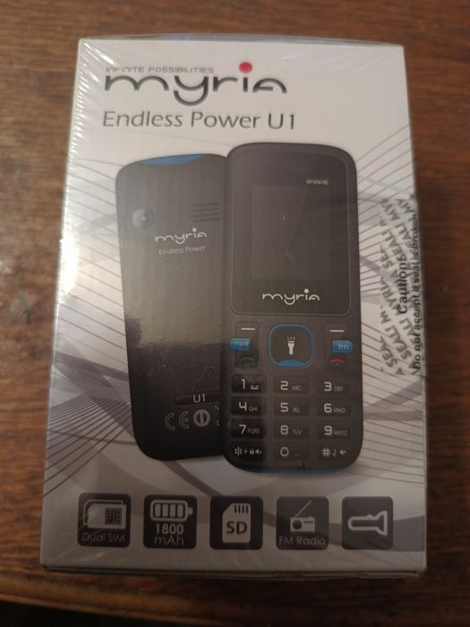 Telefon cu butoane"Myria"Endless Power U1 nou.