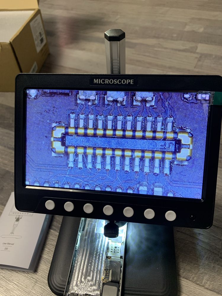 Microscop digital 7 inch, 5MP.compatibil PC, NOU
