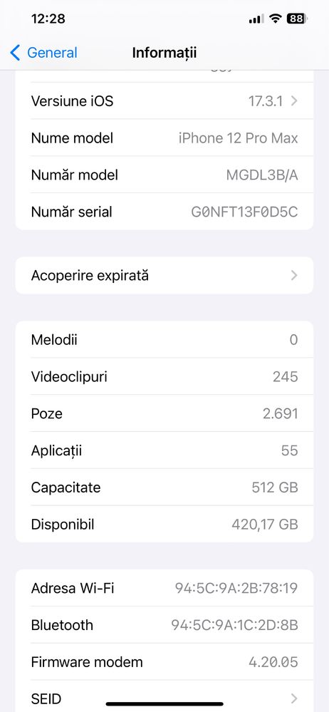 Iphone 12 pro max 512 GB