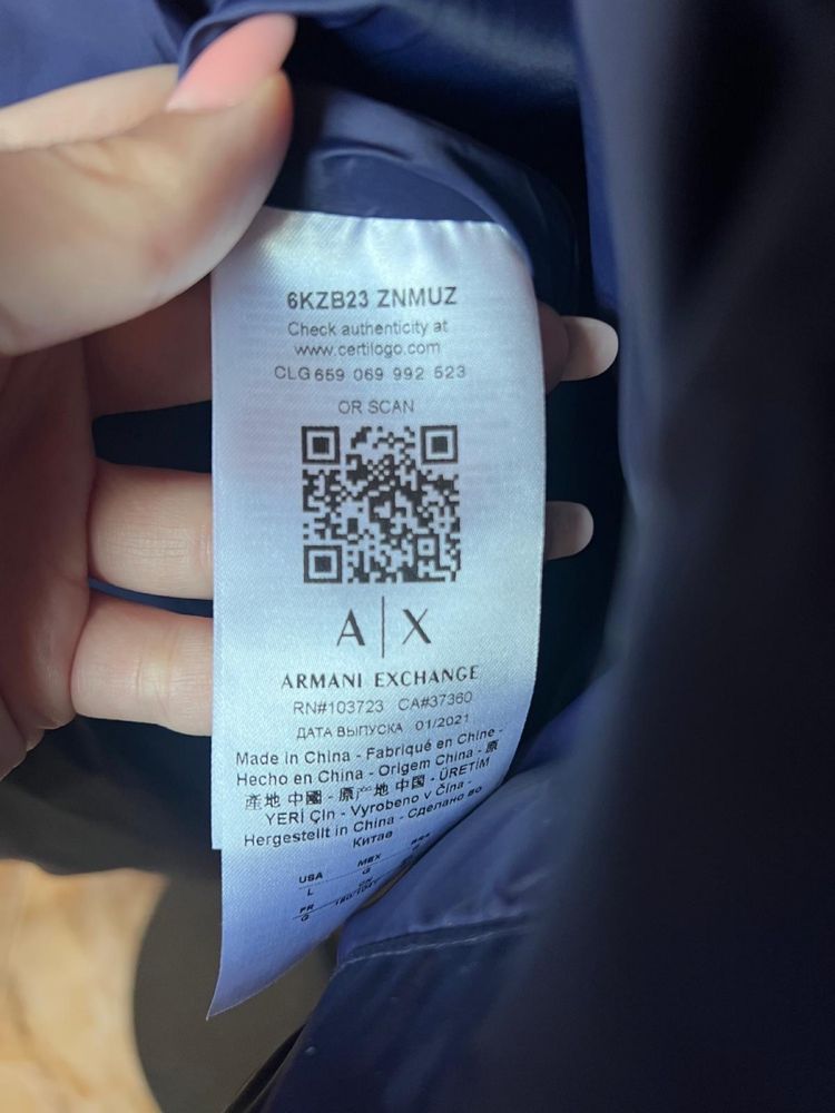 Geaca Armani Exchange Noua