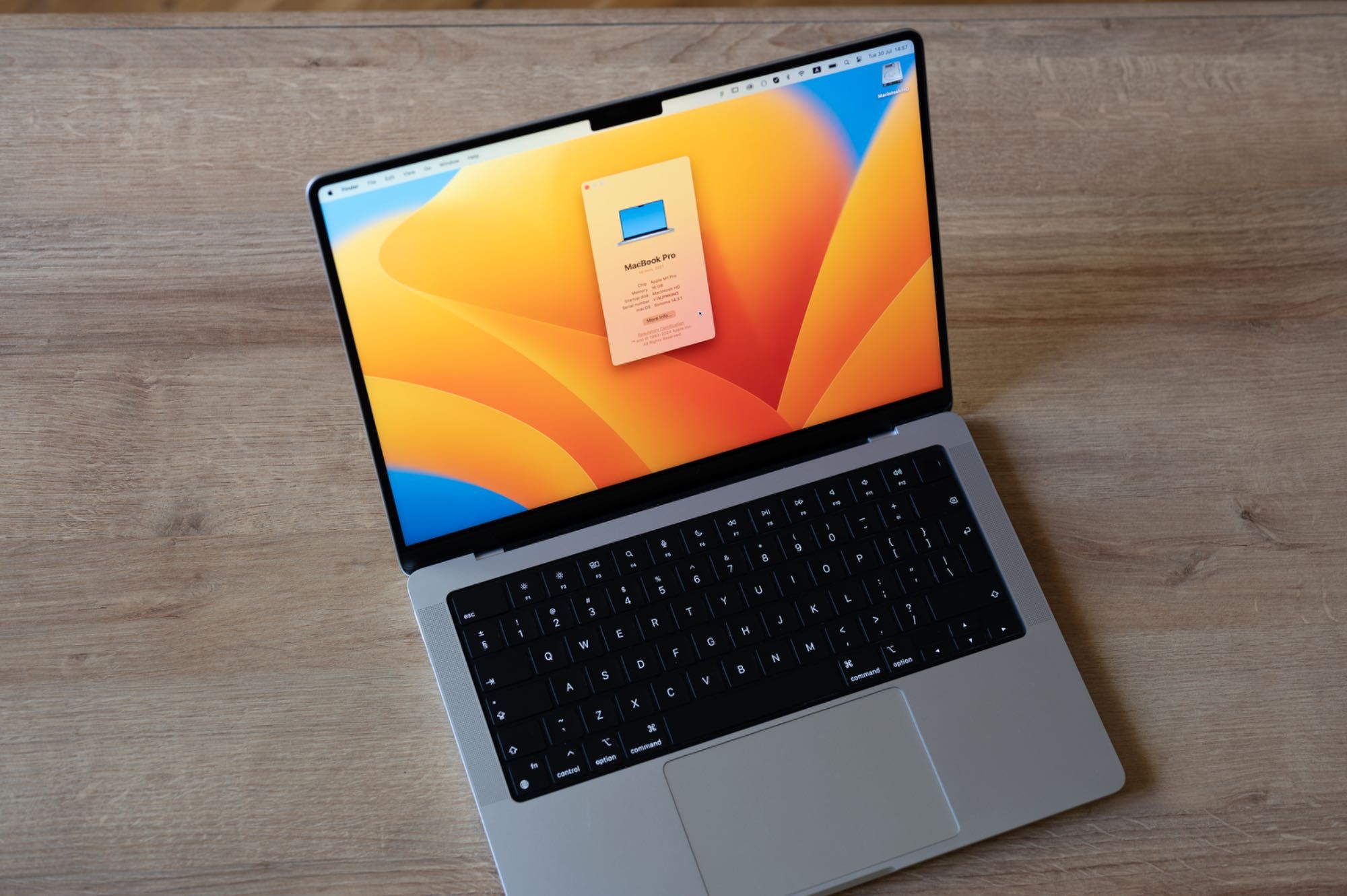MacBook Pro 14 - 2021, M1 Pro, RAM 16GB, 1TB SSD