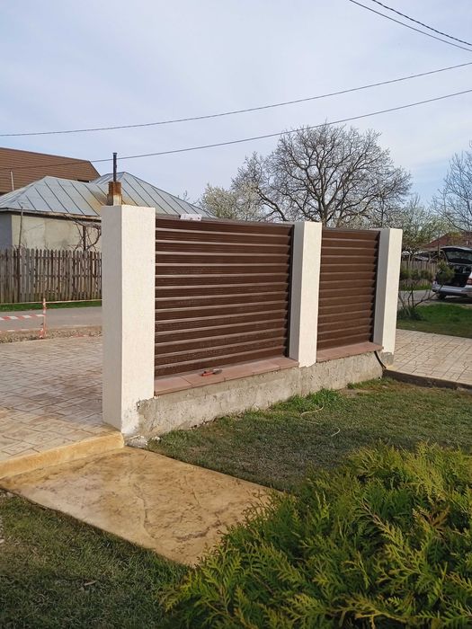 Lamele gard tip jaluzea, gard modern, cel mai bun pret grosime 0.5/0.6