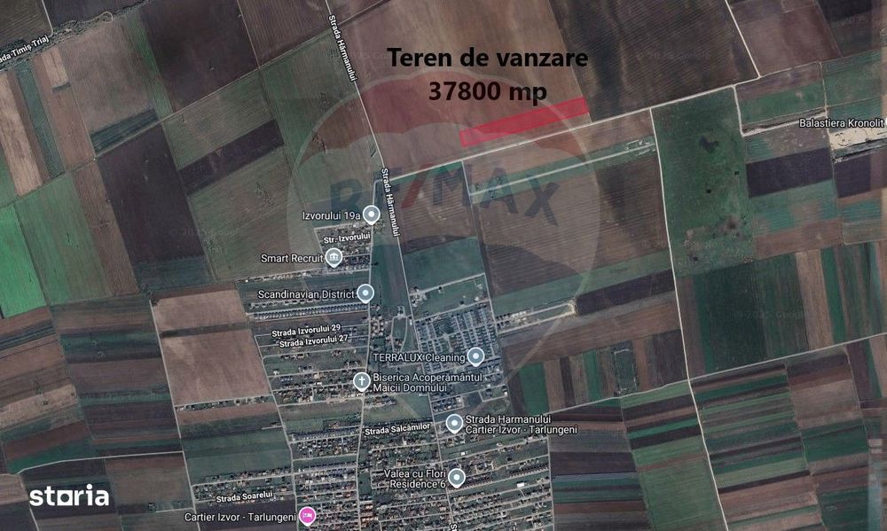 Teren Harman 37800mp la 50m de UAT Tarlungeni -cartier Izvor