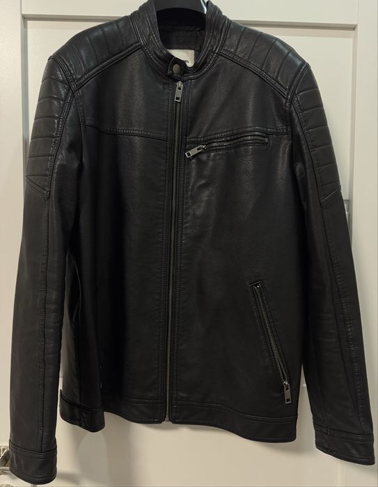 Мъжко кожено яке Jack & Jones размер  M/L