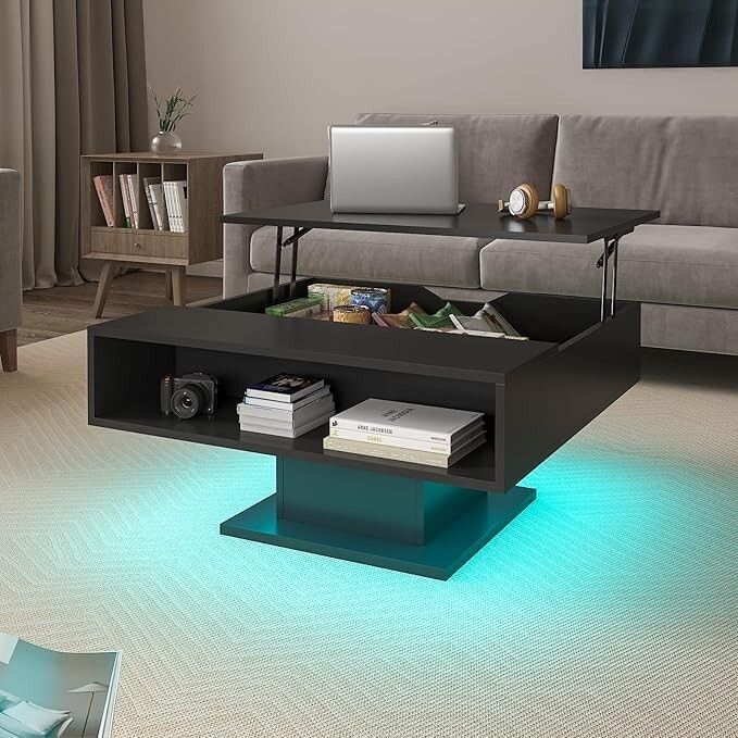 RGB LED Холна маса с повдигащ се механизъм