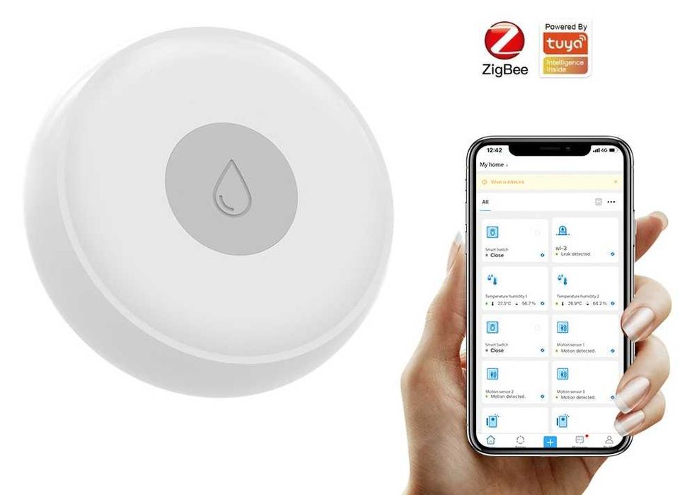senzor smart apa wifi simplu /cu sonerie, wifi/zigbee, TUYA