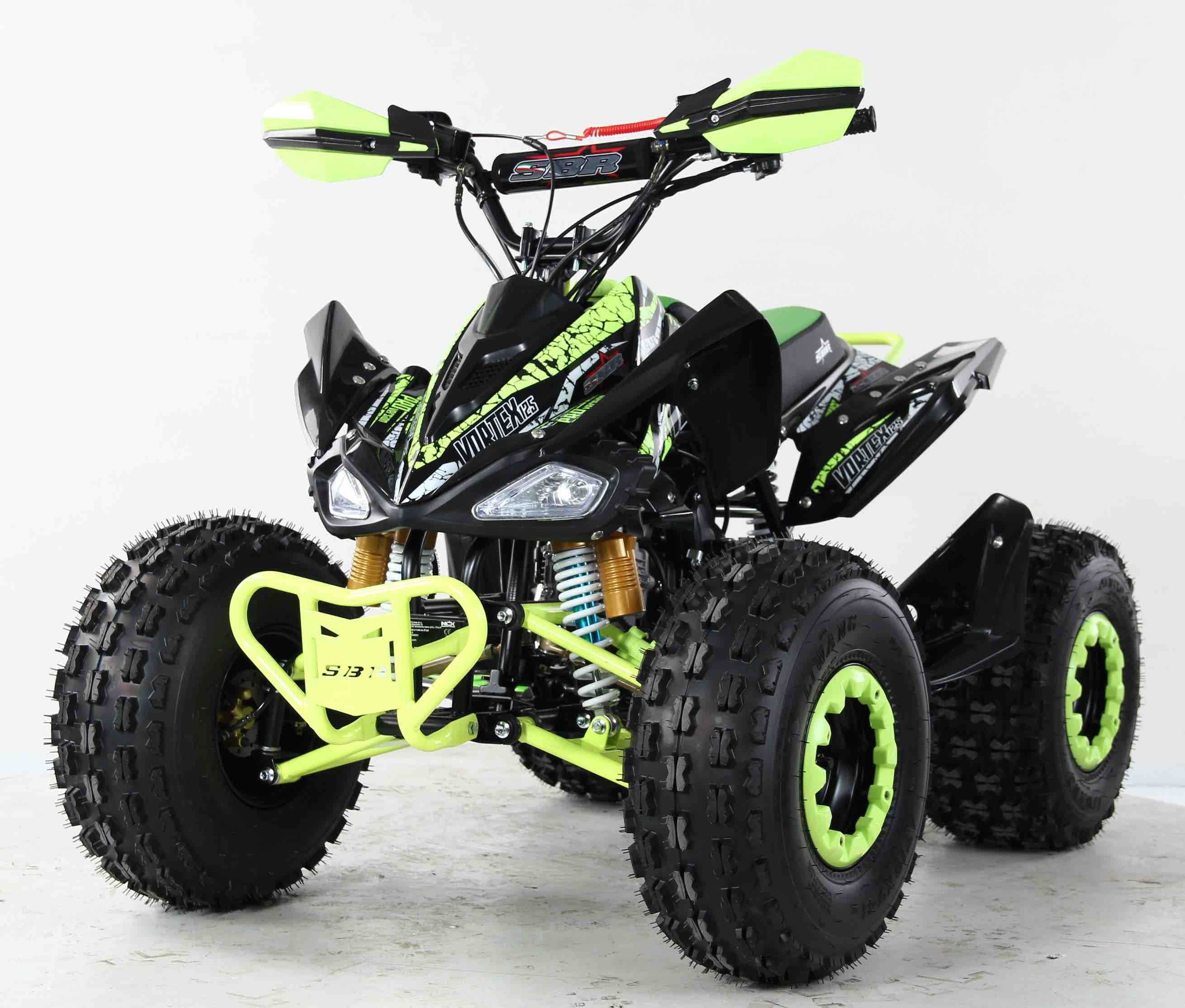 Atv SBR Vortex 8" 125cc 4T benzina negru/galben lemon