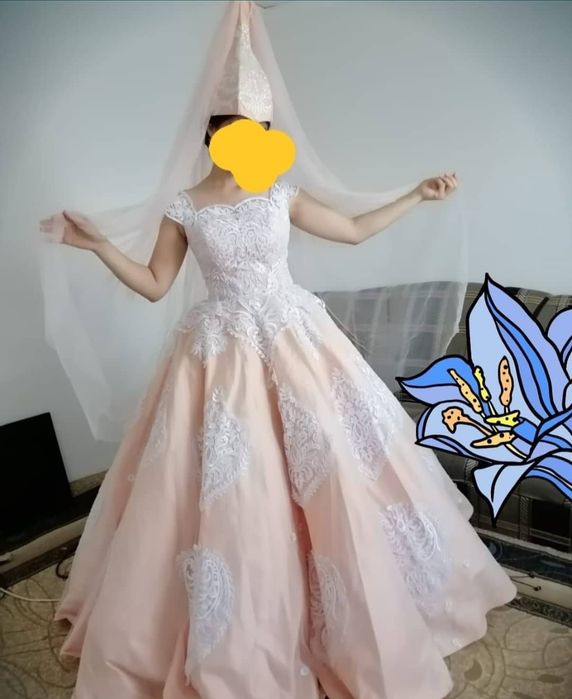 Продам или сдам на прокат своё платье на ұзату. Сшито на заказ.