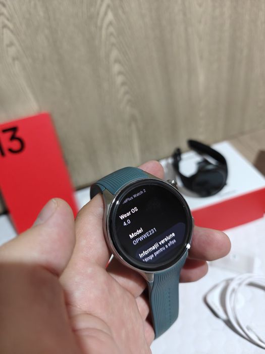 Ceas OnePlus Watch 2 (Radiant Steel) 46mm, Geam Safir și Corp de Oțel