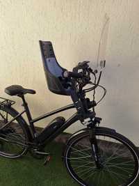 Scaun bicicleta copii Bobike Mini Go front pentru ghidon cu geam