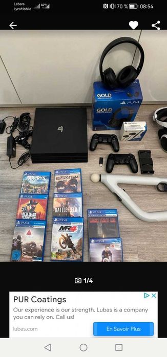 Vând PS 4 cu tot ce este în poză